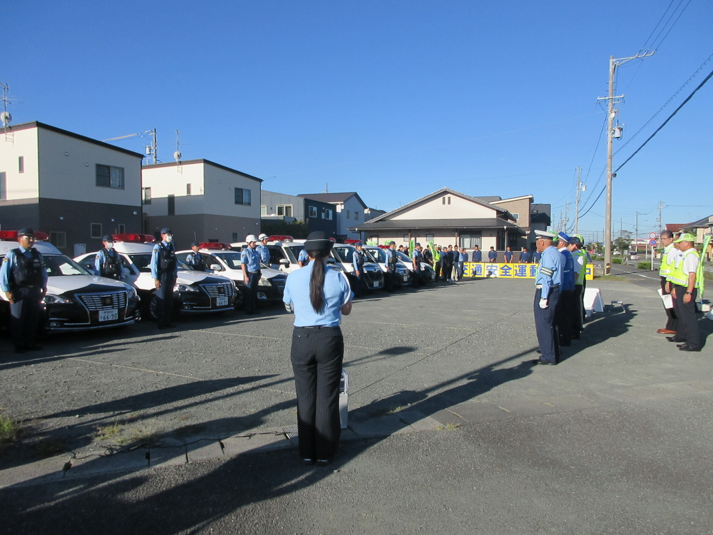 焼津市から交通事故を減らそう！ 秋の全国交通安全運動 事前出発式！